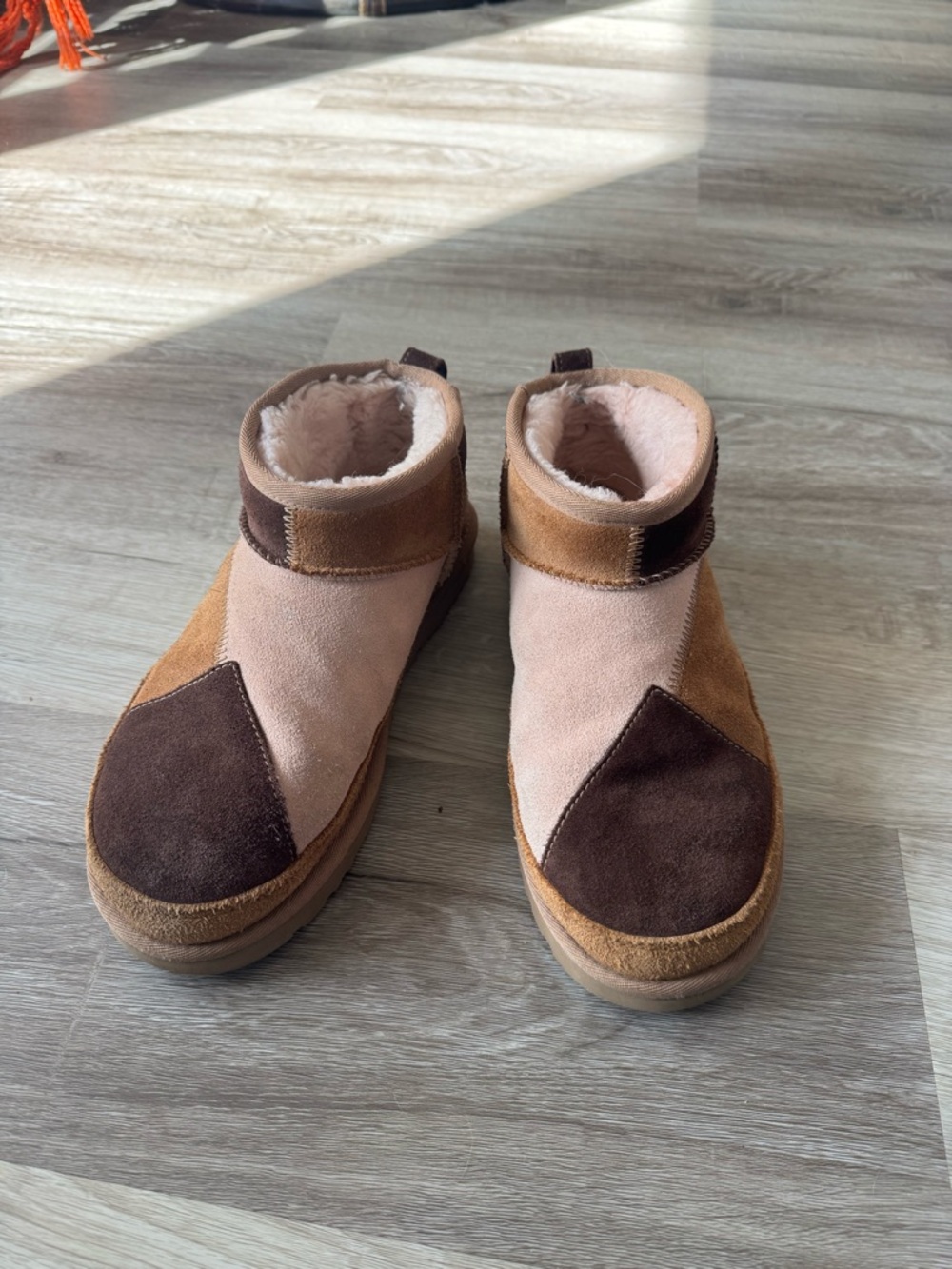 UGG Patchwork Micro Short Boots